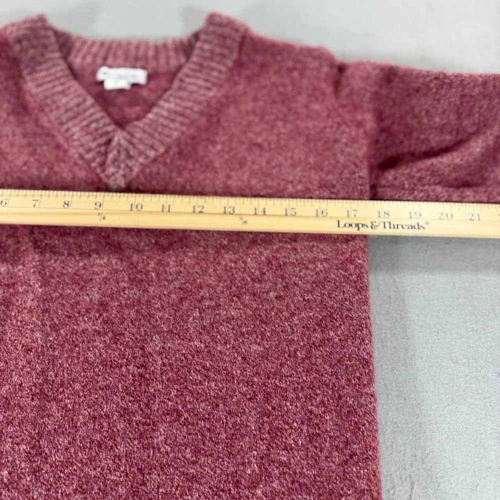 Athleta Vital Tunic Sweater Womens Small Wool Cashmere Pink V Neck Knit - Picture 6 of 7